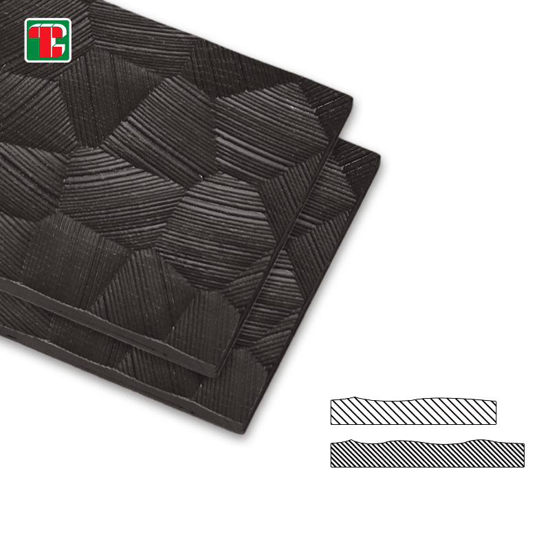 Black Faceted Rock Texture 3D wood wall panel decorative wood panel