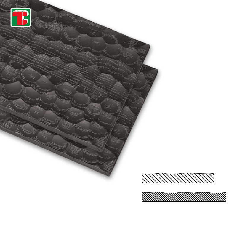 Black Hexagon Relief 3D wood wall panel decorative wood panel