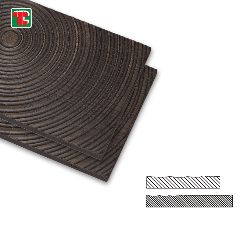 Circular Ripple Texture 3D wood wall panel decorative wood panel
