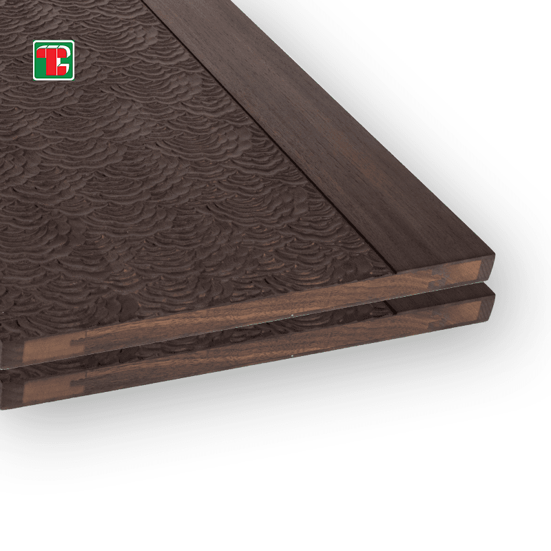 Dark Diamond Pattern 3D wood wall panel decorative wood panel