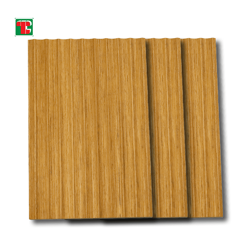 Golden Oak Narrow Fluted 3D wood wall panel decorative wood panel