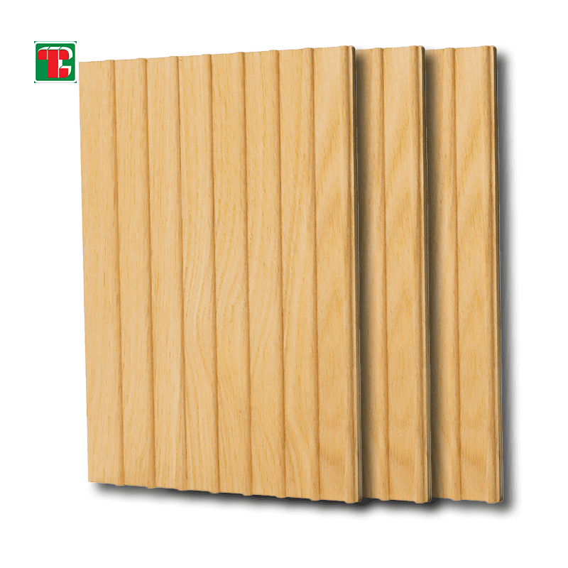Light Pine Wide Fluted Slat 3D wood wall panel decorative wood panel