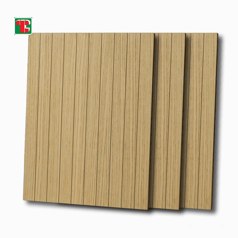 Natural Linear Fluted Design 3D wood wall panel decorative wood panel