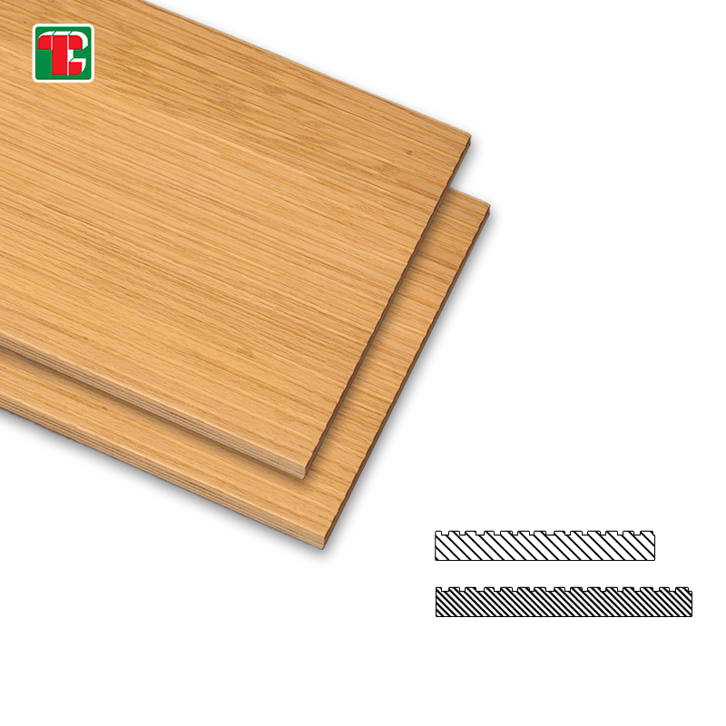 Natural Vertical Grain Slat 3D wood wall panel decorative wood panel