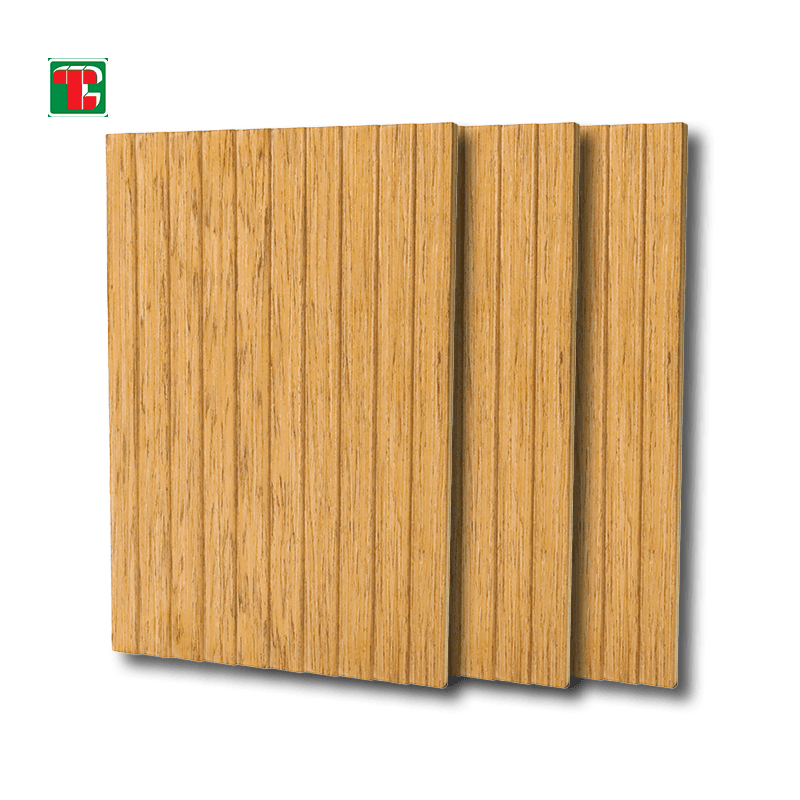 Oak Vertical Groove 3D wood wall panel decorative wood panel