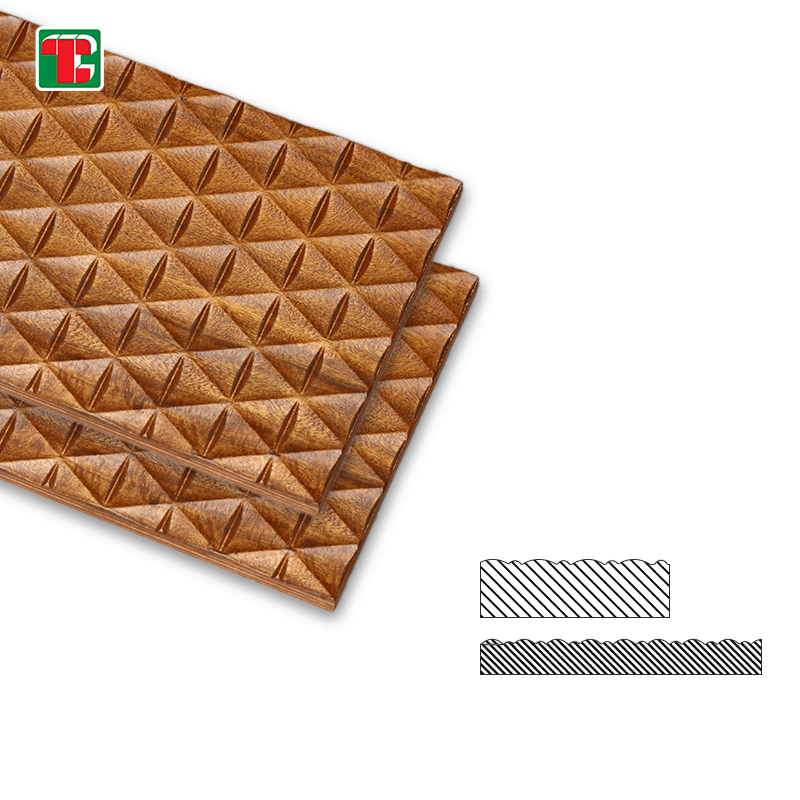 Pyramid Texture 3D wood wall panel decorative wood panel