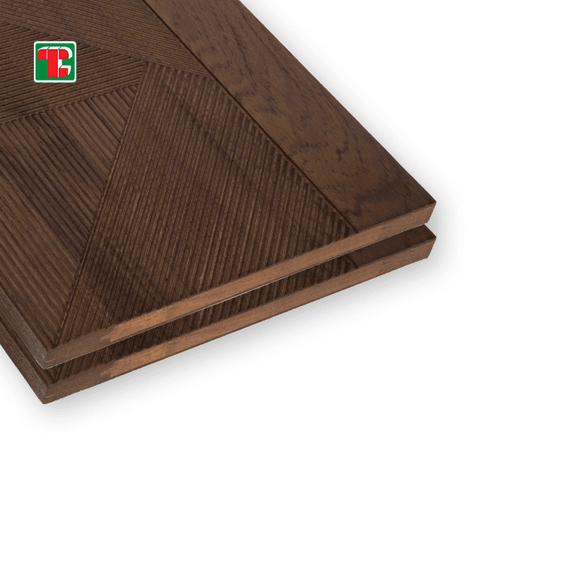 Walnut Chevron Groove 3D wood wall panel decorative wood panel