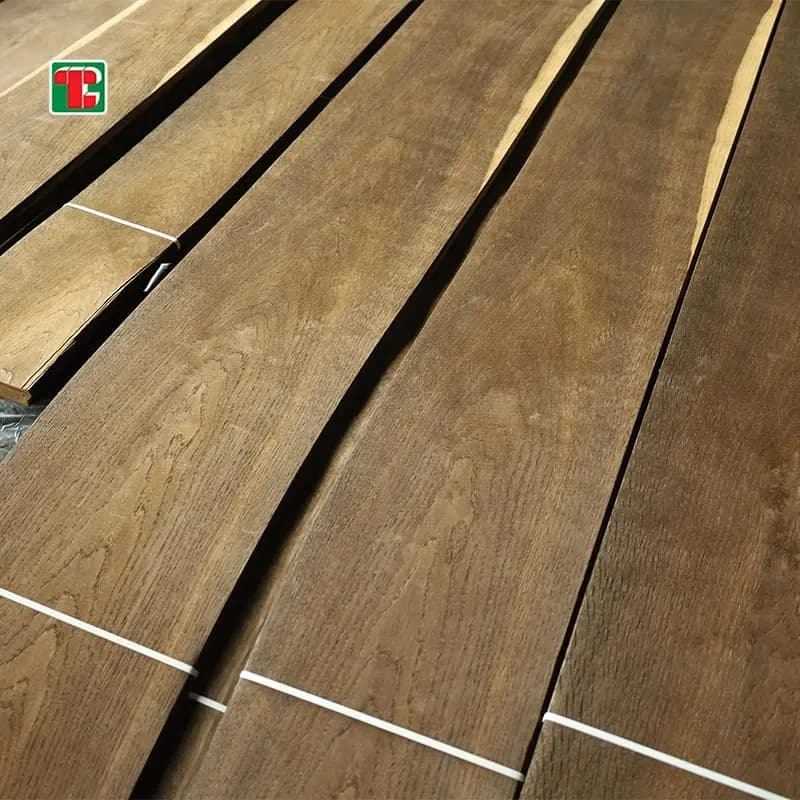 Fumed Oak Natural Wood Veneer Sheets for furniture, doors and decorative panels