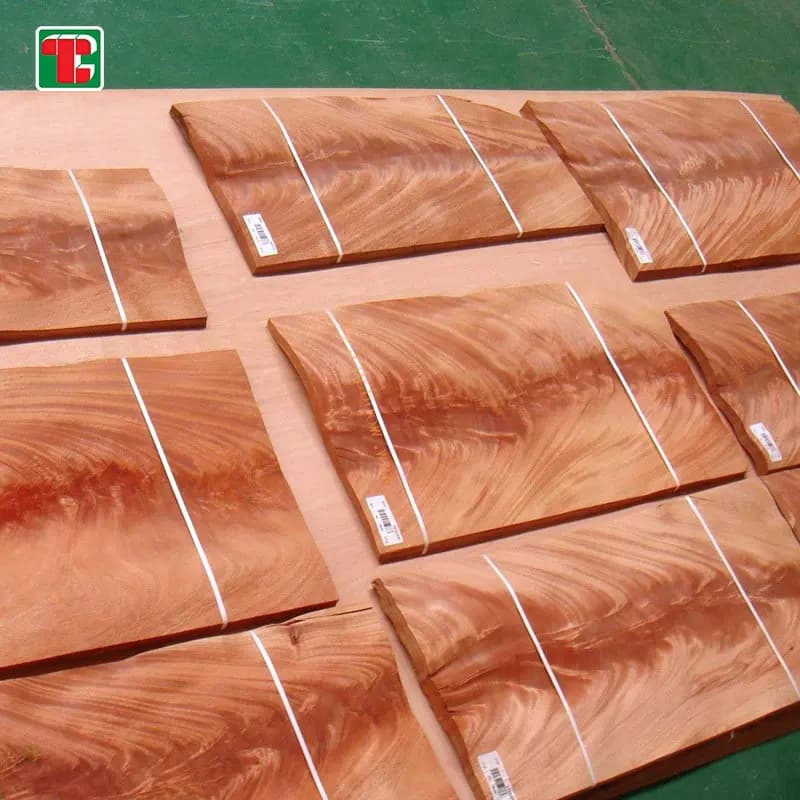 Mahogany Crotch Burl Natural Wood Veneer Sheets for furniture, doors and decorative panels