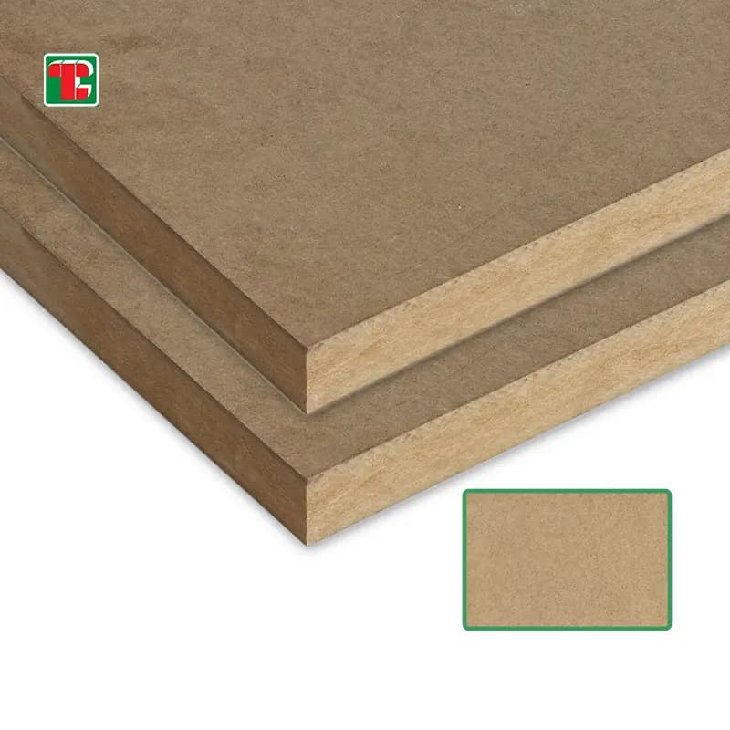 18mm raw MDF board 1220x2440mm plain fibreboard panel for furniture and cabinets