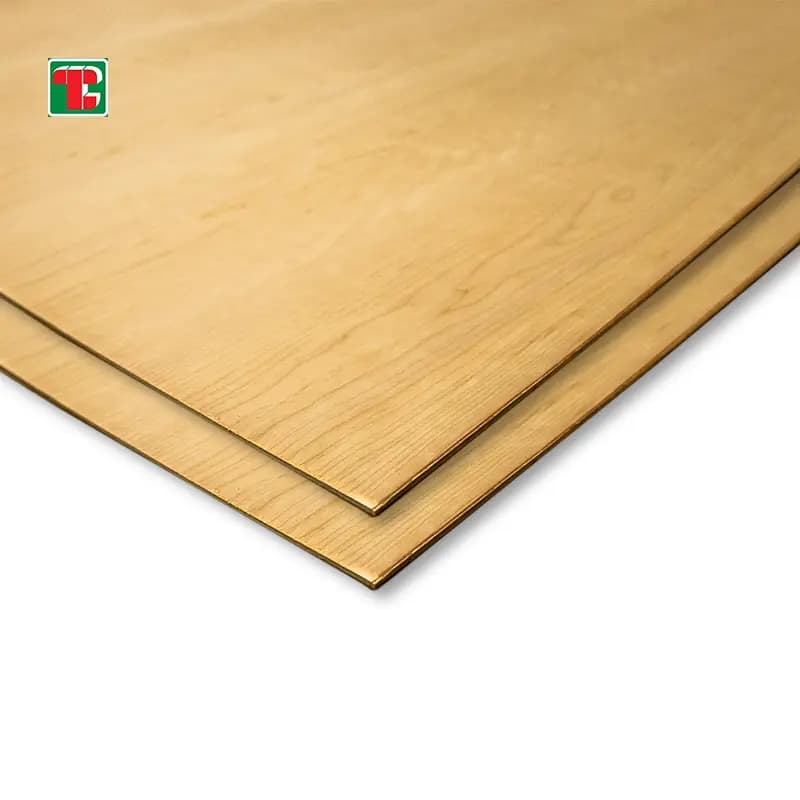 American Cherry Veneer Plywood panel with warm natural grain