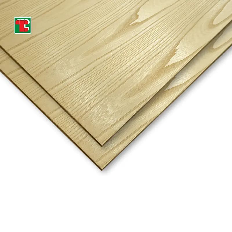 Elm Veneer Plywood panel with natural grain