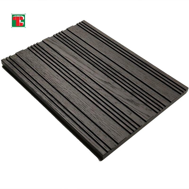 Black Deep Vertical Groove 3D wood wall panel decorative wood panel 3