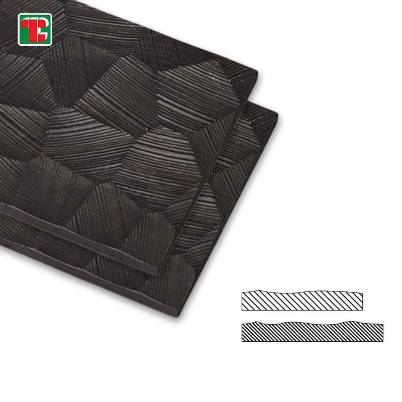Black Faceted Rock Texture 3D wood wall panel decorative wood panel