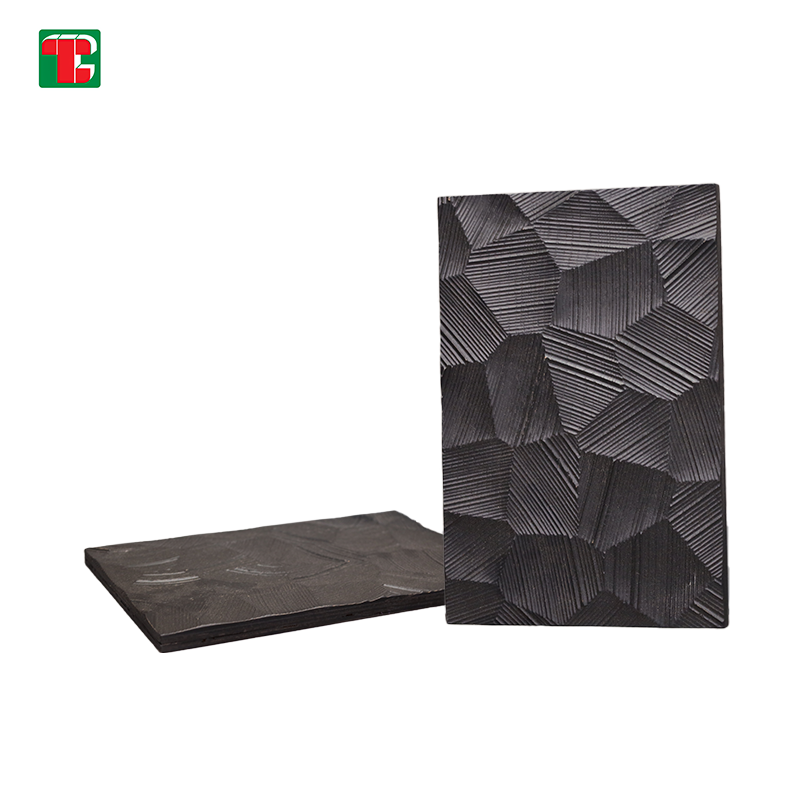 Black Faceted Rock Texture 3D wood wall panel decorative wood panel 2