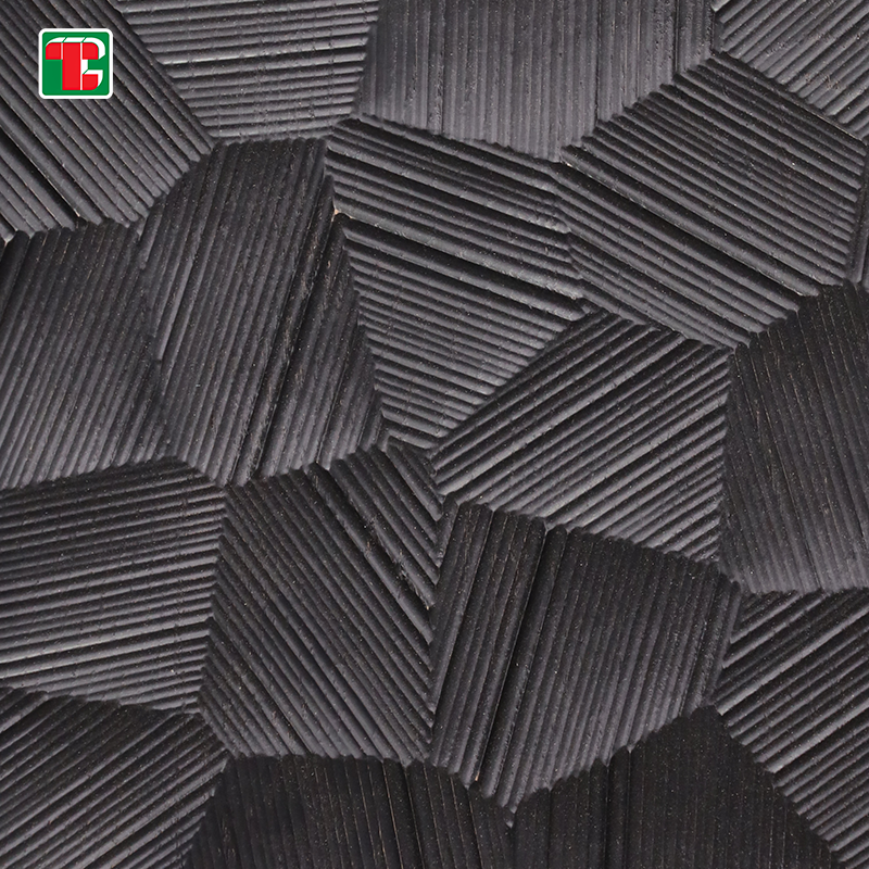 Black Faceted Rock Texture 3D wood wall panel decorative wood panel 4