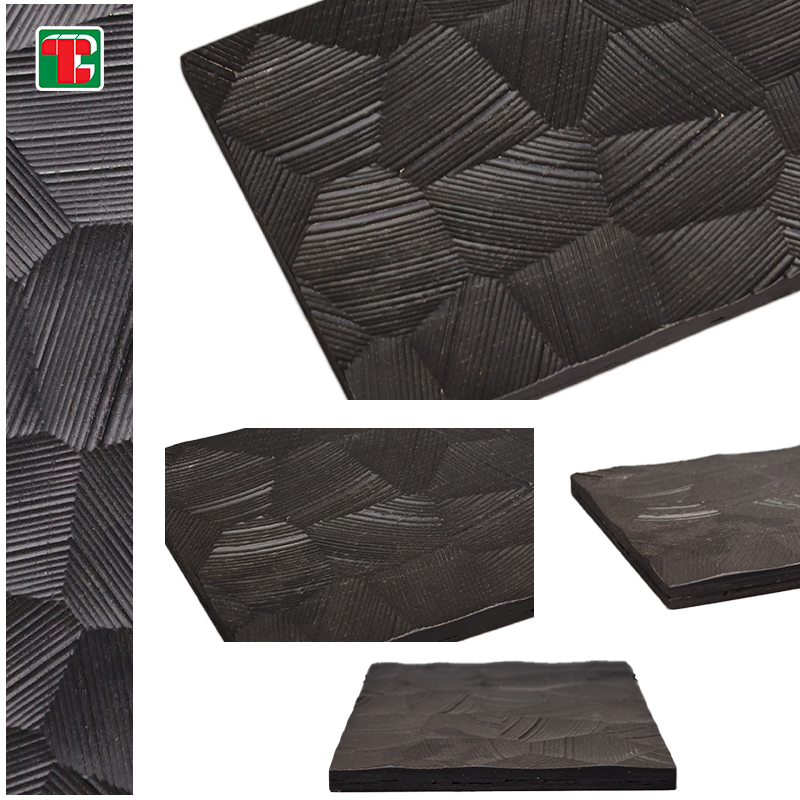 Black Faceted Rock Texture 3D wood wall panel decorative wood panel 5