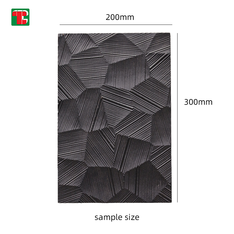 Black Faceted Rock Texture 3D wood wall panel decorative wood panel 6