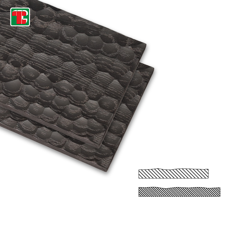 Black Hexagon Relief 3D wood wall panel decorative wood panel