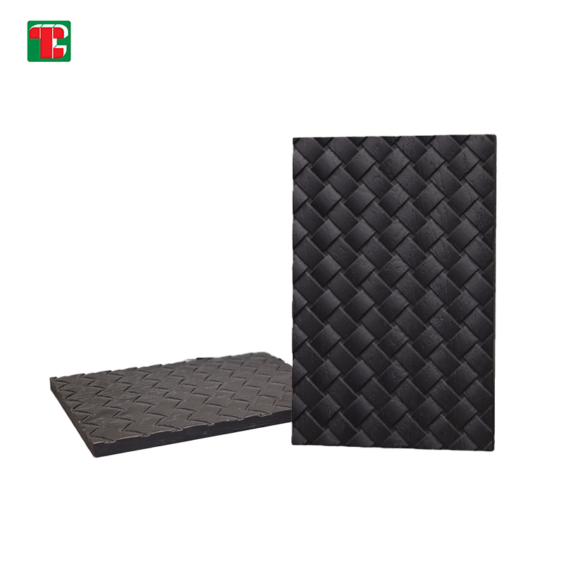 Black Quilted Diamond Texture 3D wood wall panel decorative wood panel 2