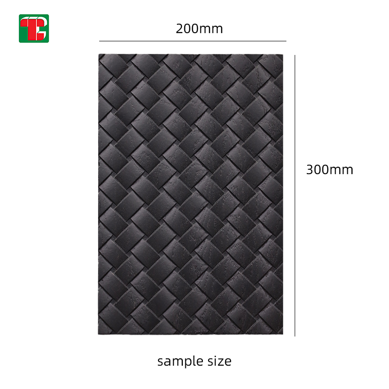 Black Quilted Diamond Texture 3D wood wall panel decorative wood panel 6