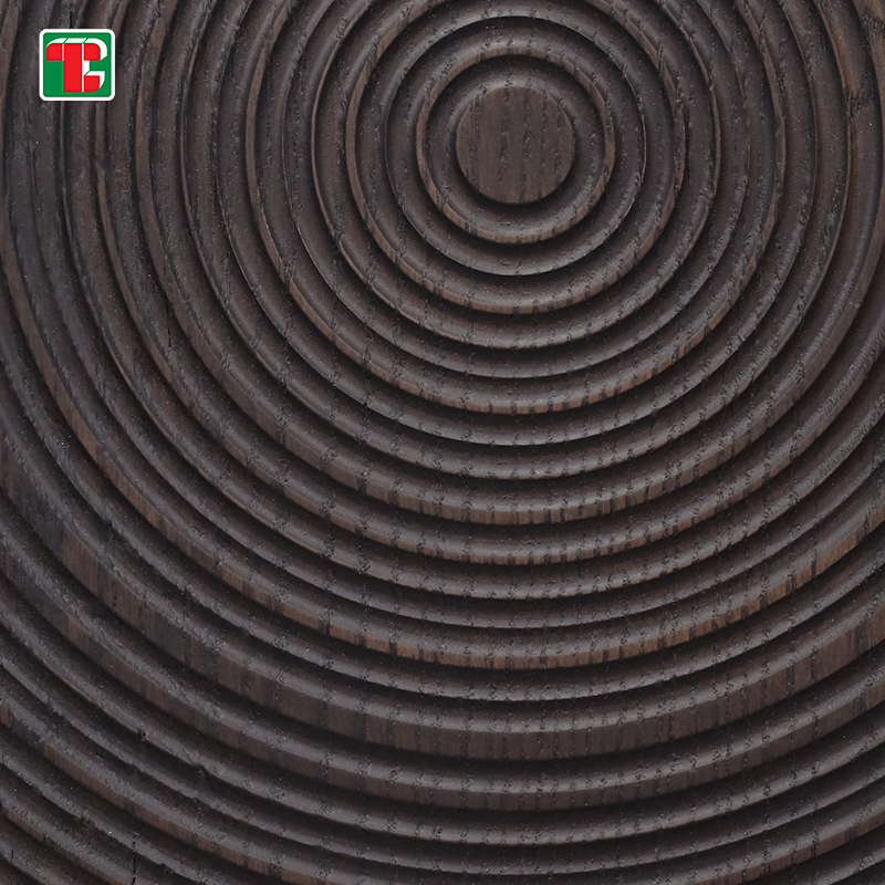 Circular Ripple Texture 3D wood wall panel decorative wood panel 4