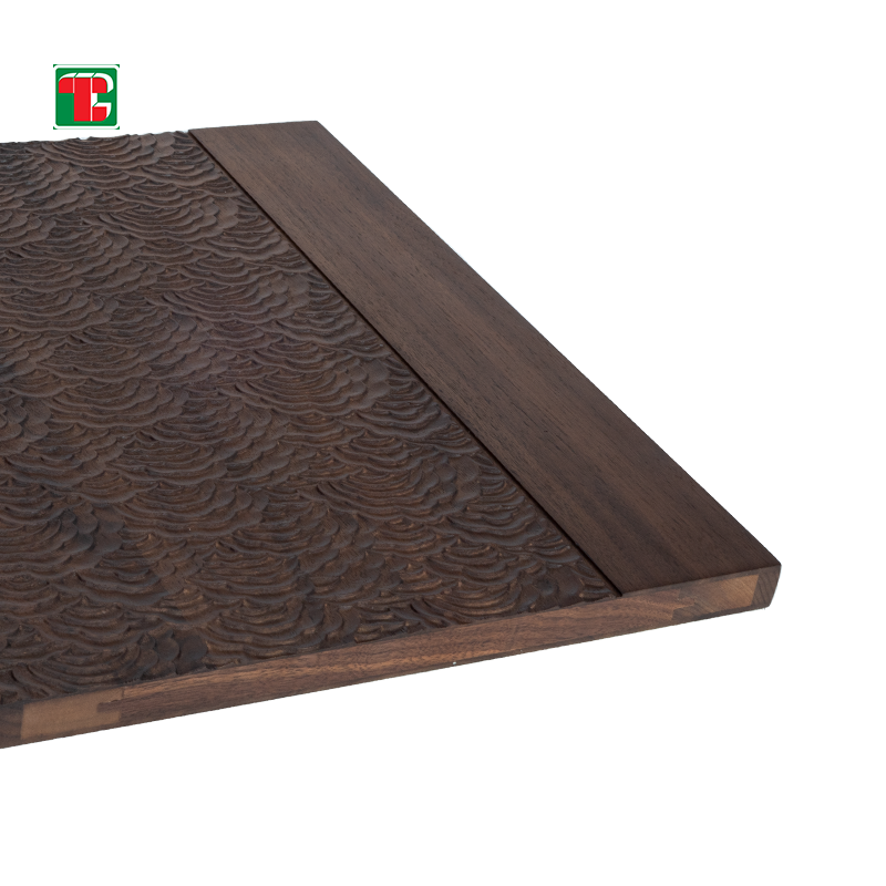 Dark Diamond Pattern 3D wood wall panel decorative wood panel 3