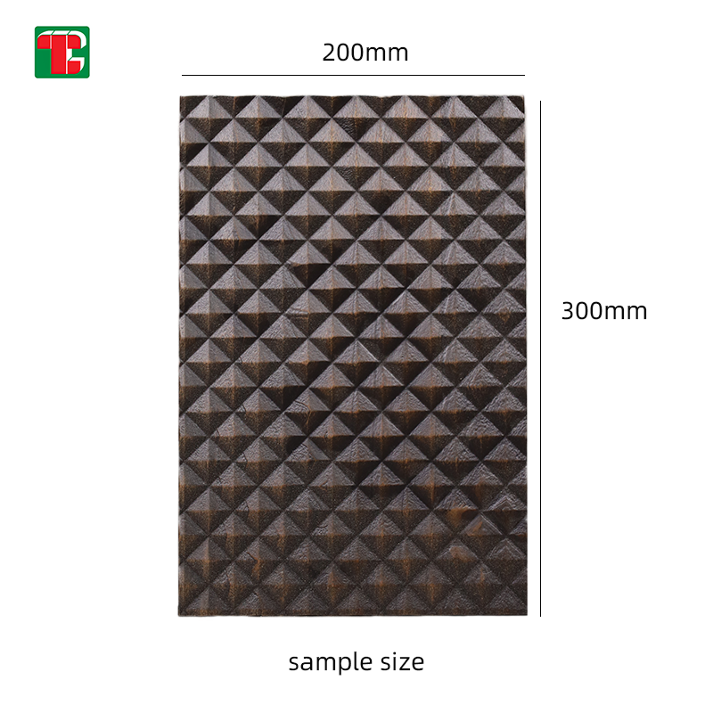Dark Diamond Relief 3D wood wall panel decorative wood panel 6