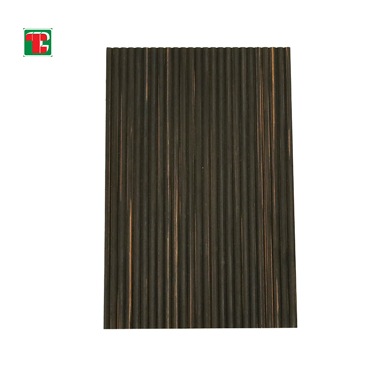 Dark Narrow Fluted Slat 3D wood wall panel decorative wood panel 6
