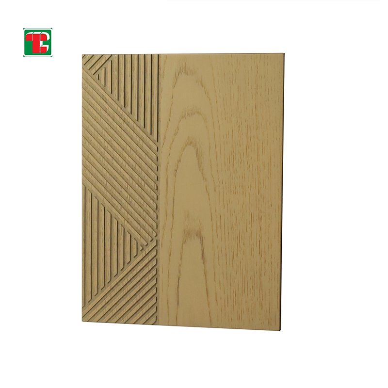 Geometric Line Groove 3D wood wall panel decorative wood panel 7