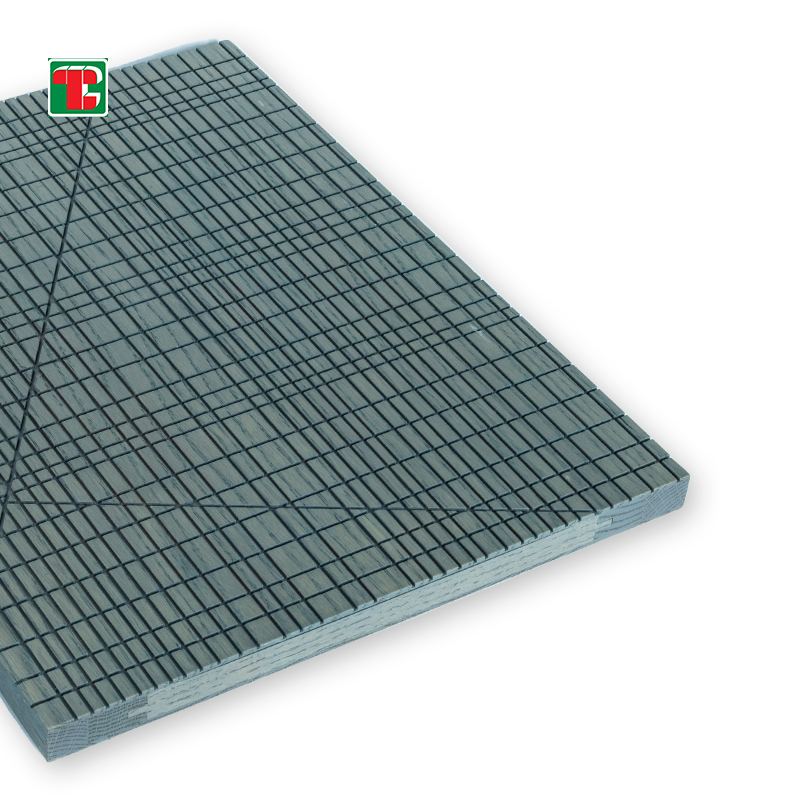 Grey Geometric Grid 3D wood wall panel decorative wood panel 4