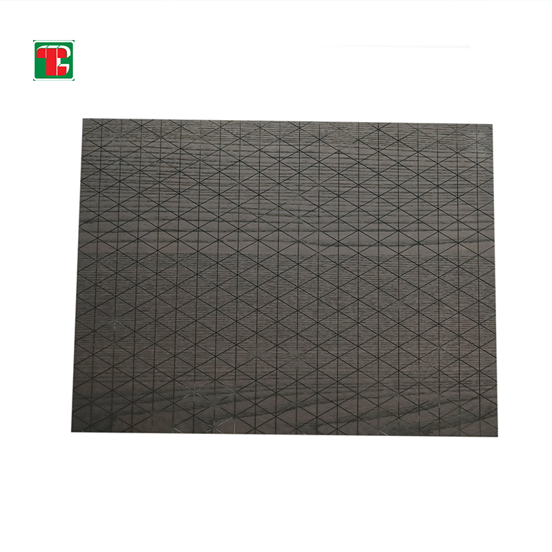 Grey Textured Grid Pattern 3D wood wall panel decorative wood panel 4