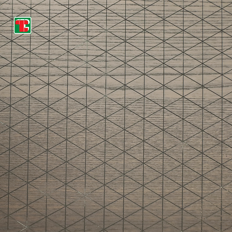 Grey Textured Grid Pattern 3D wood wall panel decorative wood panel 5
