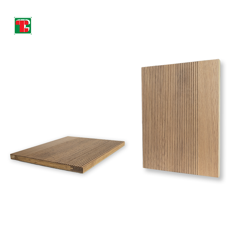 Linear Fluted Slat 3D wood wall panel decorative wood panel 2