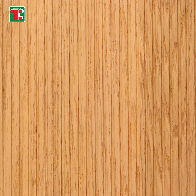 Natural Vertical Grain Slat 3D wood wall panel decorative wood panel 4