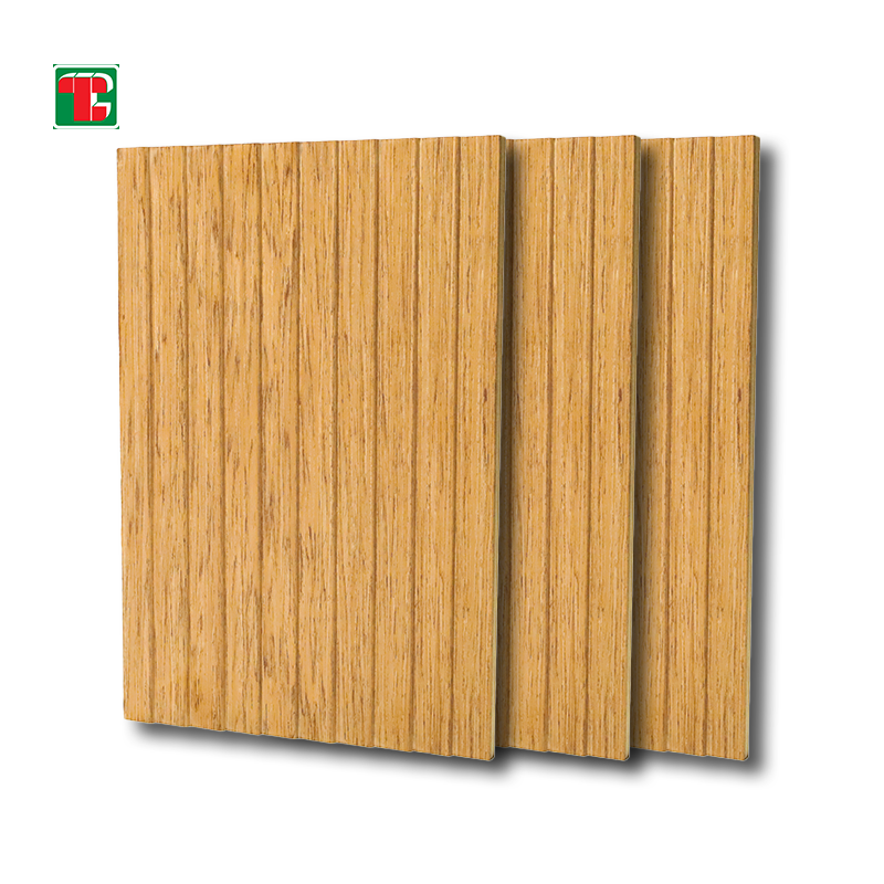 Oak Vertical Groove 3D wood wall panel decorative wood panel