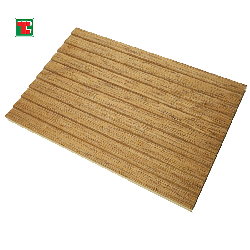 Oak Vertical Groove 3D wood wall panel decorative wood panel 2