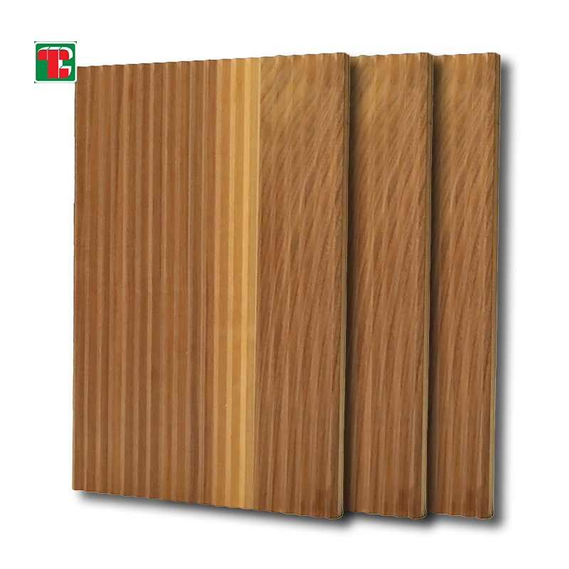 Teak Warm Vertical Slat 3D wood wall panel decorative wood panel