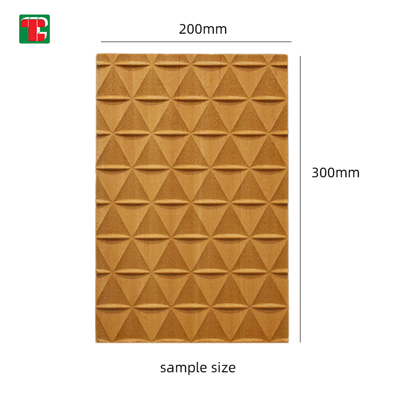 Triangle Pyramid Pattern 3D wood wall panel decorative wood panel 6