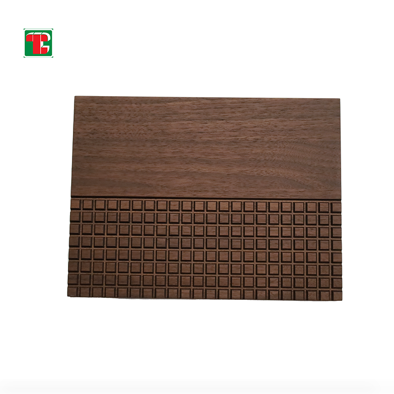 Walnut Mixed Groove 3D wood wall panel decorative wood panel 2