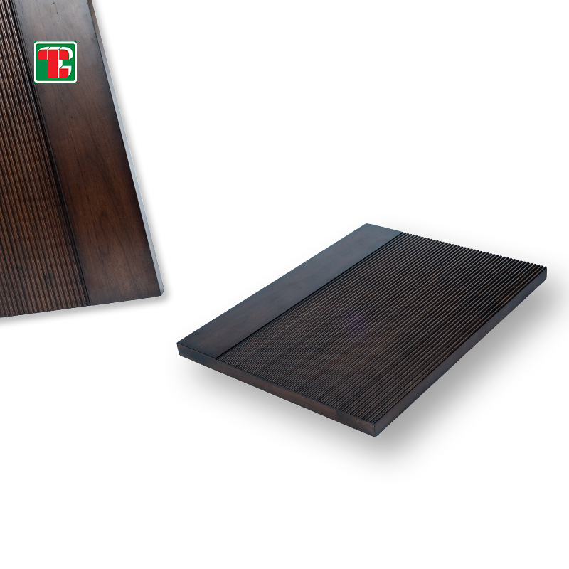 Walnut Vertical Groove 3D wood wall panel decorative wood panel 4