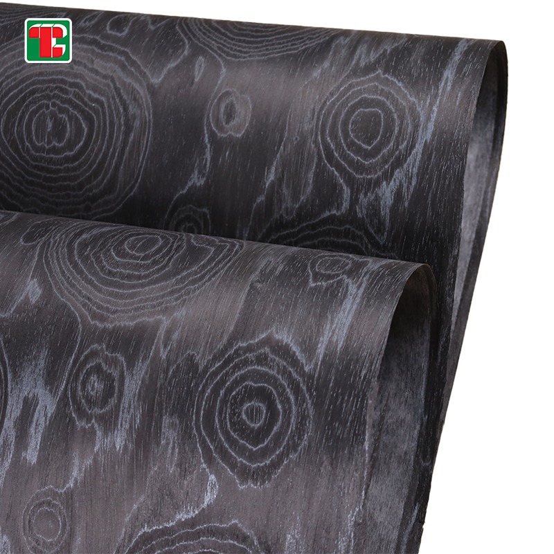 Recon Burl Veneer Sheets | Custom Silver Ring Pattern | Recon Veneer Suppliers