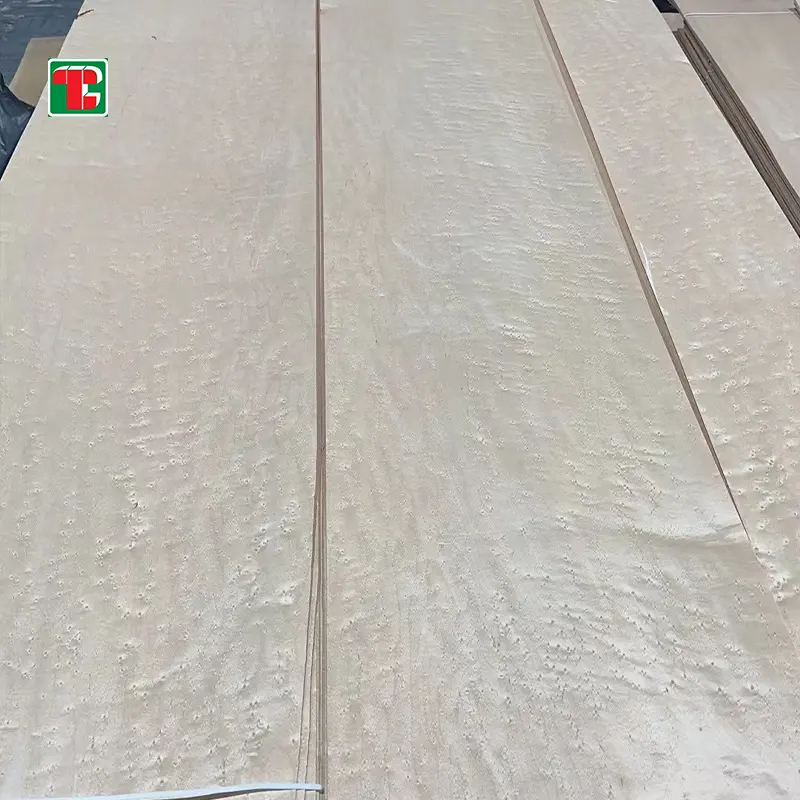 AAA Birds Eye Maple Natural Wood Veneer Sheets for furniture, doors and decorative panels 5