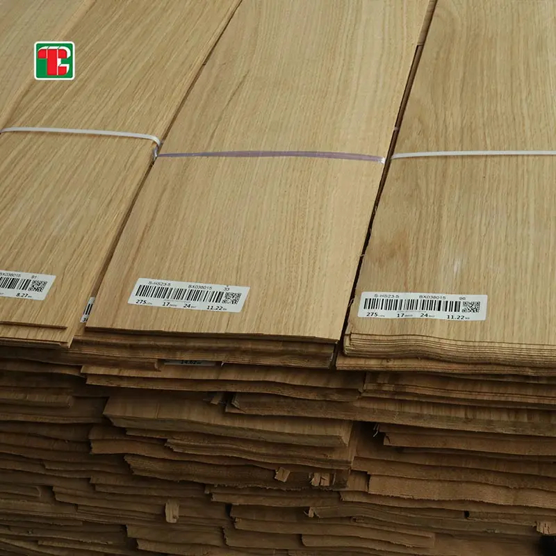 Crown Cut White Oak Natural Wood Veneer Sheets for furniture, doors and decorative panels 4