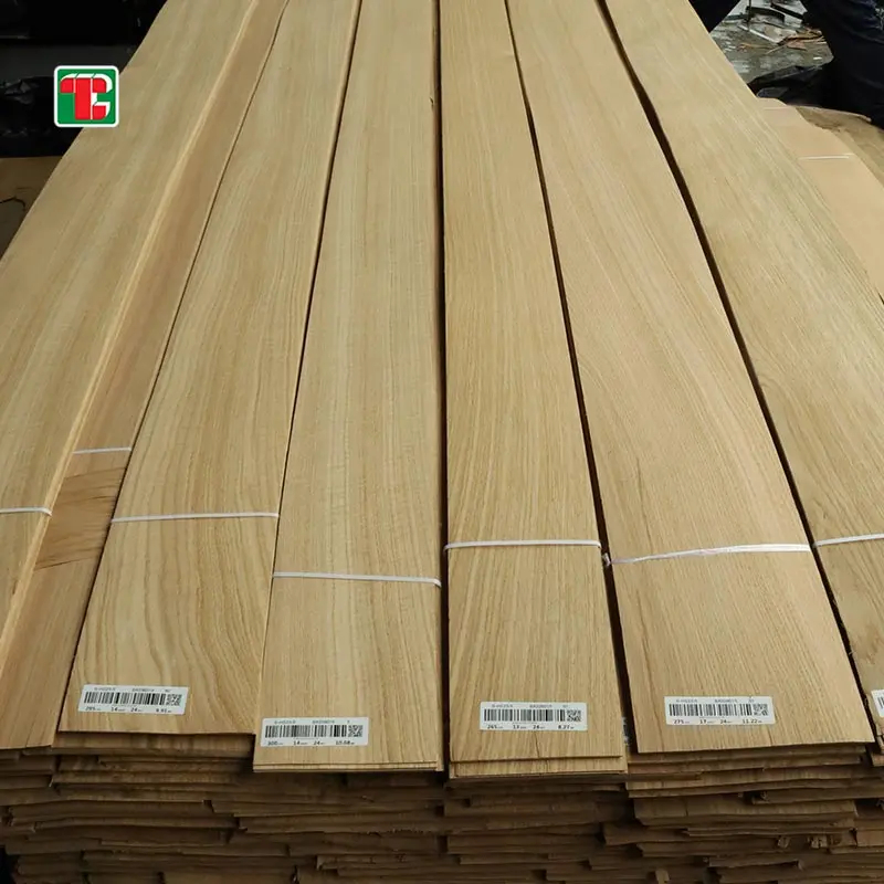 Crown Cut White Oak Natural Wood Veneer Sheets for furniture, doors and decorative panels 5
