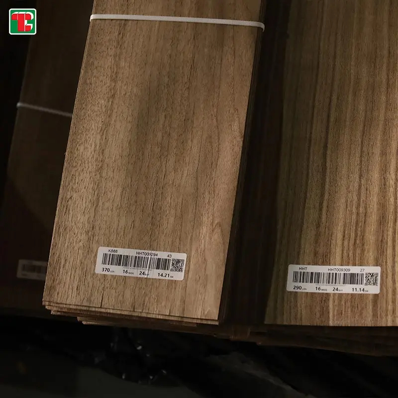 Quarter Cut Dark Walnut Natural Wood Veneer Sheets for furniture, doors and decorative panels 5