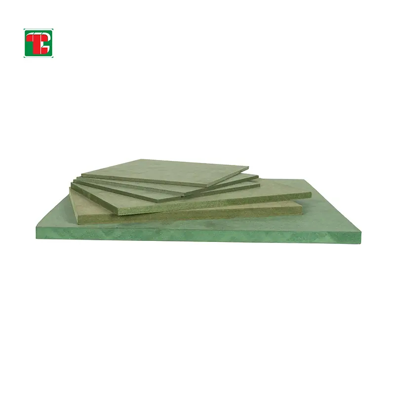 green moisture-resistant MR MDF board 12mm 16mm 18mm panel for cabinets and furniture 5